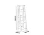 Hanah Home Estantería Blanca 60x180x45 cm Moderna Escandinava Tablero Melamina